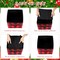 6 Pcs Buffalo Plaid Storage Bins Christmas 10'' Buffalo Plaid Foldable Fabric Storage Cube with Handles Christmas Basket Storage Box Organizers for Toys Shelf Closet Home Gift(Red and Black)